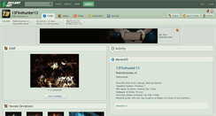 Desktop Screenshot of 13firehunter13.deviantart.com