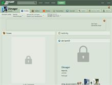 Tablet Screenshot of dimager.deviantart.com