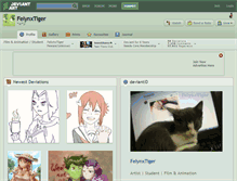 Tablet Screenshot of felynxtiger.deviantart.com