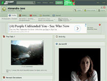 Tablet Screenshot of alexandra-jane.deviantart.com