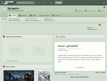 Tablet Screenshot of barugaron.deviantart.com