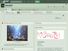 Tablet Screenshot of gabeybaby.deviantart.com