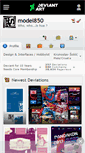 Mobile Screenshot of model850.deviantart.com