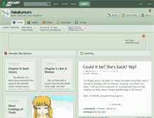 Tablet Screenshot of nakakumuro.deviantart.com