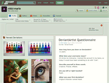 Tablet Screenshot of nikki-marie.deviantart.com