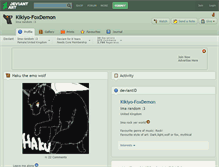 Tablet Screenshot of kikiyo-foxdemon.deviantart.com