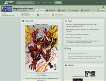 Tablet Screenshot of megatrons-army.deviantart.com