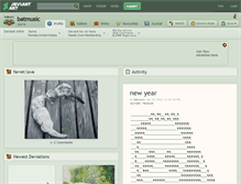 Tablet Screenshot of batmusic.deviantart.com