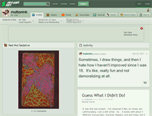 Tablet Screenshot of muttonink.deviantart.com