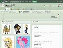 Tablet Screenshot of flygonmaster66.deviantart.com