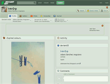 Tablet Screenshot of i-m-o-p.deviantart.com