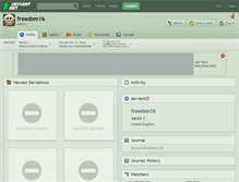Tablet Screenshot of freedom16.deviantart.com