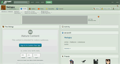 Desktop Screenshot of nastyguy.deviantart.com