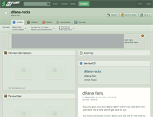 Tablet Screenshot of dilana-rocks.deviantart.com
