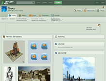 Tablet Screenshot of elnora.deviantart.com