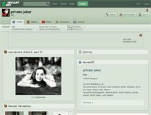 Tablet Screenshot of private-joker.deviantart.com