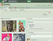 Tablet Screenshot of nekocathy.deviantart.com