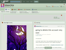 Tablet Screenshot of kohane-hime.deviantart.com