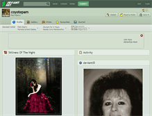 Tablet Screenshot of coyotepam.deviantart.com