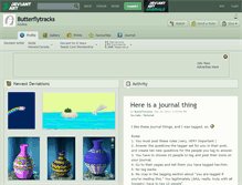 Tablet Screenshot of butterflytracks.deviantart.com