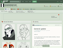 Tablet Screenshot of mynameisstarwars.deviantart.com