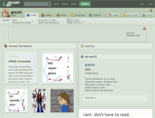 Tablet Screenshot of graceh.deviantart.com