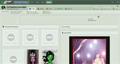Desktop Screenshot of christophermoonlight.deviantart.com