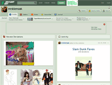 Tablet Screenshot of mrsklemzak.deviantart.com