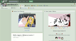 Desktop Screenshot of japanxbelarusfc.deviantart.com