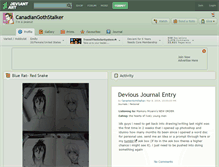 Tablet Screenshot of canadiangothstalker.deviantart.com