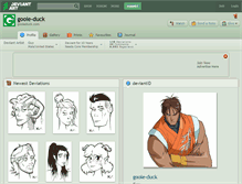 Tablet Screenshot of gooie-duck.deviantart.com