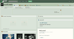 Desktop Screenshot of my-art-means.deviantart.com