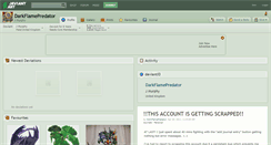 Desktop Screenshot of darkflamepredator.deviantart.com