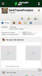 Mobile Screenshot of darkflamepredator.deviantart.com