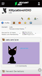Mobile Screenshot of kittycatlovexoxo.deviantart.com