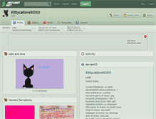 Tablet Screenshot of kittycatlovexoxo.deviantart.com