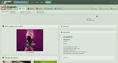 Desktop Screenshot of orangedark.deviantart.com