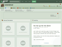 Tablet Screenshot of natashablood.deviantart.com