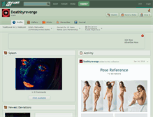 Tablet Screenshot of deathbyrevenge.deviantart.com