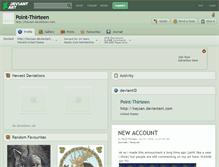 Tablet Screenshot of point-thirteen.deviantart.com