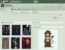Tablet Screenshot of drinkdecaf.deviantart.com