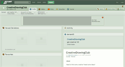 Desktop Screenshot of creativedrawingclub.deviantart.com