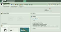 Desktop Screenshot of paperdragons.deviantart.com