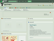 Tablet Screenshot of paperdragons.deviantart.com