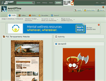 Tablet Screenshot of aeonoftime.deviantart.com