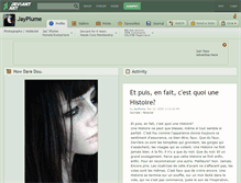 Tablet Screenshot of jayplume.deviantart.com