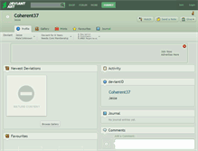 Tablet Screenshot of coherent37.deviantart.com