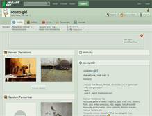 Tablet Screenshot of cosmo-girl.deviantart.com