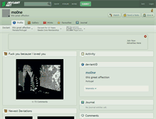 Tablet Screenshot of mo0ne.deviantart.com