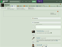 Tablet Screenshot of minicarl.deviantart.com
